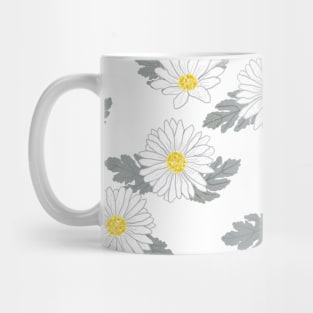 Daisy pattern, pantone color palette Mug